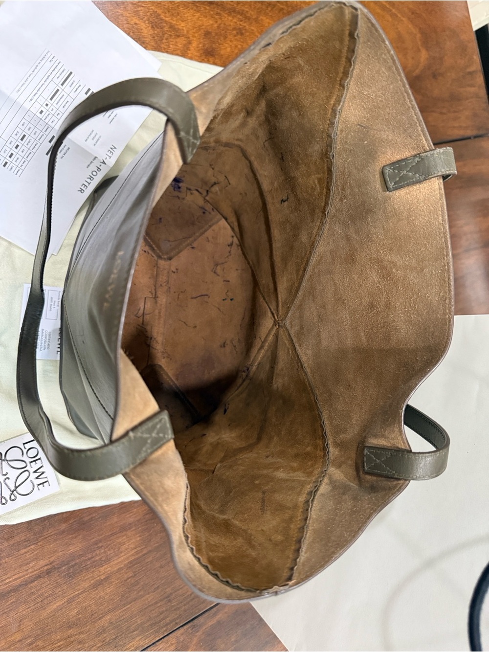 Loewe Medium Puzzle Fold Tote with organizer, receipt, dust bag, & gift bag - Picture 14 of 16